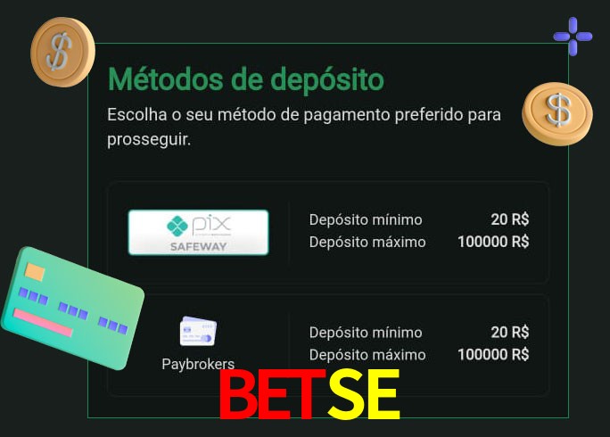 O cassino BETSEbet oferece uma grande variedade de métodos de pagamento